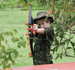 Air Hunterz Camouflage Z-Curve Toy Bow & Arrow