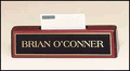 Rosewood Business Card Holder and Name Block Rosewood Business Card Holder and Name Block