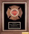 Walnut Framed Maltese Cross Plaque Walnut Framed Maltese Cross Plaque