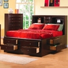 Hillary Queen Bed Bookcase with under bed Storage Drawers 200409q Hillary Queen Bed Bookcase with under bed Storage Drawers 200409q