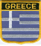 Greece Flag Shield Patch