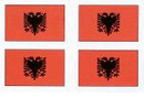 Albania Flag Stickers - Sheet of 50