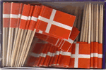 Denmark Flag Toothpicks
