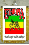 Ethiopian Car Windshield, Window or Mirror Mini Banner Flag - Style 2
