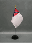 Miniature Confederate 2nd National Desk Flag