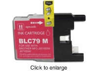 Brother LC 79M Compatible Magenta Inkjet Printer Cartridges ( LC79m, LC-79m) - click to enlarge