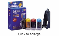 Color Ink Refill Kits for HP C6578A / C1823A / C6625A / 51641A Inkjet Cartridges - click to enlarge