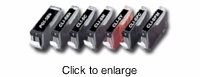 Compatible Canon PGI-5 & CLI-8 Inkjet Printer Cartridges - click to enlarge