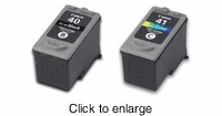 Recycled Canon 40 & 41 Inkjet Cartridge Bundle - click to enlarge