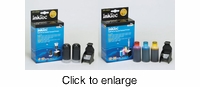 Refill Kit Set for Hewlett Packard HP 60, 901, 60XL & 901XL (Black & Color) Inkjet Cartridges - click to enlarge