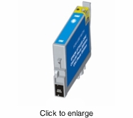 Remanufactured Epson T068220 (T0682) Cyan Inkjet Cartridge - click to enlarge