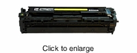 Remanufactured HP CB542A Y (HP 125A Y) Yellow Laser Toner Cartridge - click to enlarge