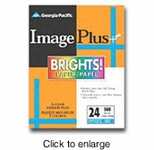 Georgia Pacific Image Plus Brights Paper - 8.5" x 11" - 500 Sheets - click to enlarge