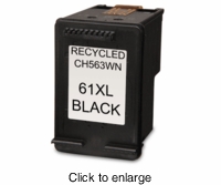 Remanufactured HP 61XL High Yield Black Ink Cartridges (CH563WN) - click to enlarge