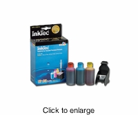 Color Ink Refill Kits for Hewlett Packard HP 61, 61XL Color Inkjet Cartridges - click to enlarge