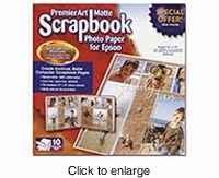 PremierArt™ 12" x 12" Matte Scrapbook Photo Paper - 10 Sheets - click to enlarge