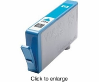 Remanufactured HP 564 Cyan Ink Cartridge--Second Generation-New Chip - click to enlarge