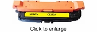 Remanufactured HP 647A Yellow (CE262A) Toner Cartridge - click to enlarge