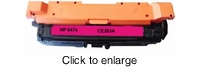 Remanufactured HP 647A Magenta (CE263A) Toner Cartridge - click to enlarge