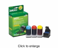 Refill Kits for Lexmark 100XL Color Printer Ink Cartridges - click to enlarge