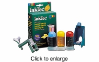 Refill Kits for Lexmark 15M0120 Color Inkjet Cartridges - click to enlarge