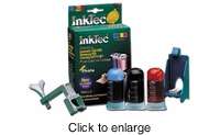 Refill Kit for Lexmark 12A1990 Color Ink Printer Cartridges - click to enlarge