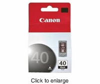 Genuine Canon 40 Black Ink Cartridge - click to enlarge