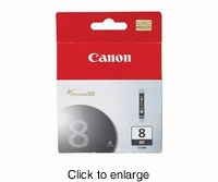 Genuine Canon 8 Black Ink Cartridge - click to enlarge