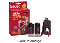 Black Ink Refill Kits for Canon BC01 (BC-01) & BC02 (BC-02) Inkjet Print Cartridges - click to enlarge