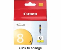 Genuine Canon 8 Yellow Ink Cartridge - click to enlarge