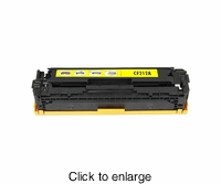 Remanufactured HP 131A (CF212A) Standard Yield Yellow Laser Toner Cartridge - click to enlarge