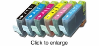 Set of Canon BCI-6 (BCI6) Compatible Inkjet Print Cartridges - click to enlarge