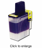 Brother LC41Y (LC-41Y) Compatible Yellow Inkjet Cartridges - click to enlarge