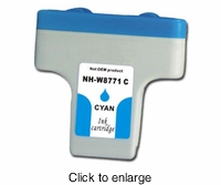 Remanufactured Hewlett Packard C8771WN (HP 02) Inkjet Cartridges - Cyan - click to enlarge