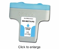 Remanufactured Hewlett Packard C8774WN (HP 02) Inkjet Cartridges -  Light Cyan - click to enlarge