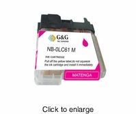 Brother LC 61m compatible magenta printer ink cartridges ( LC61m, LC-61m) - click to enlarge