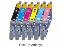 Remanufactured Epson Stylus Photo 950 / 960 Inkjet Cartridges (Set of 1 Black 5 Colors) - click to enlarge