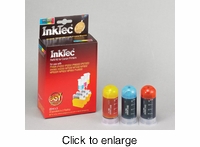 Color Ink Refill Kits for Canon CLI-8C / CLI-8M / CLI-8Y Inkjet Print Cartridges - click to enlarge