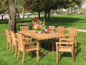 Stacking Armchairs Teak Set <br><font size="1" face="Verdana"><h7> (9 Pieces )</font> Stacking Armchairs Teak Set <br><font size="1" face="Verdana"><h7> (9 Pieces )</font>