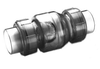 Flo-Control PVC True Union Clear Swing Check Valve 1-1/2" SxS # 1720C-15 (C) <br> Flo-Control PVC True Union Clear Swing Check Valve 1-1/2" SxS # 1720C-15 (C) <br>
