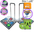 2 Dance Dance Revolution DDR True Arcade Super Metal Dance Pad V 2.0 w/ Handle Bar for PC + Dance Dance Revolution DDRGame Dance Praise Game for PC
