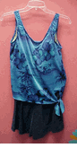 Ceeb 2 piece blouson set & navy shorts size 10