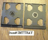 DOUBLE (2) CD SMART TRAY, BLACK, NO PRINT, YL28, 200 PCS DOUBLE (2) CD SMART TRAY, BLACK, NO PRINT, YL28, 200 PCS