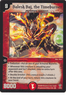 Balesk Baj, the Timeburner DM-09 Fatal Brood of Infinite Ruin Duel Masters Very Rare Holofoil Card # 4