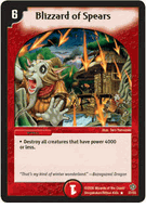 Blizzard of Spears DM-09 Fatal Brood of Infinite Ruin Duel Masters Rare Card # 37