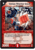 Simian Warrior Grash DM-09 Fatal Brood of Infinite Ruin Duel Masters Rare Card # 43