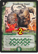 Headlong Giant DuelMasters DM-07 Thundercharge of Ultra Destruction Super Rare Holofoil Card # S5