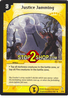 Justice Jamming DuelMasters DM-07 Thundercharge of Ultra Destruction Rare Card # 8
