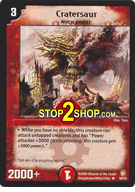 Cratersaur DuelMasters DM-07 Thundercharge of Ultra Destruction Uncommon Card # 38