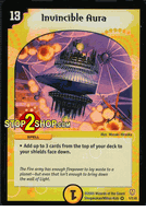 Invincible Aura Duelmasters TCG DM-06 Stomp-A-Trons of Invincible Wrath Very Rare Holofoil Card # 1